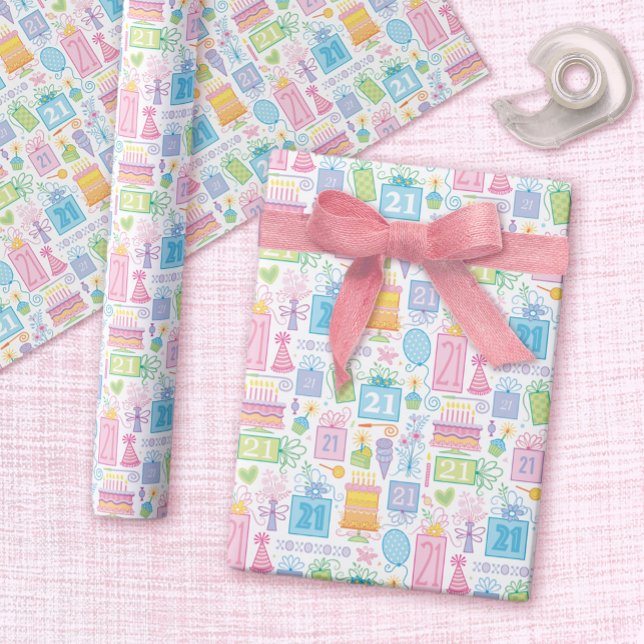 Papel De Regalo 21.ª Bonito Girly Floral (Subido por el creador)