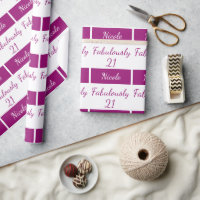 21° cumpleaños personaliza fabulosamente 21 rosa