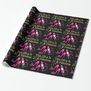 PAPEL DE REGALO 21 Y FABULOSO DISEÑO DE ZAPATOS Y DIVA LIPSTICK