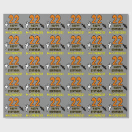 Papel De Regalo 22.º cumpleaños: Temática espeluznante de Hallowee