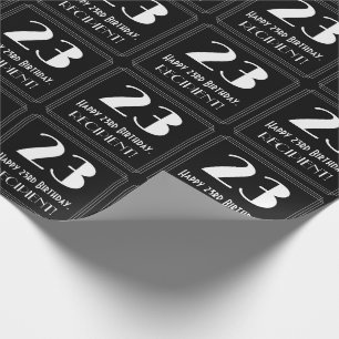 Papel De Regalo 23 Aniversario - Aspecto inspirado en el Art Deco