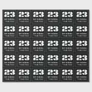 Papel De Regalo 23 Aniversario: Aspecto inspirado en el Art Deco "