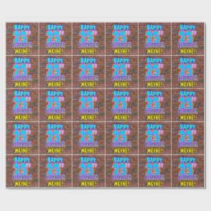 Papel De Regalo 23 Aniversario: Diversión, graffiti urbano inspira