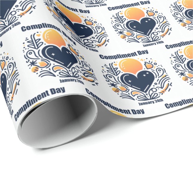 Papel De Regalo 24 ene. - Día del cumplido (Esquina del rollo)