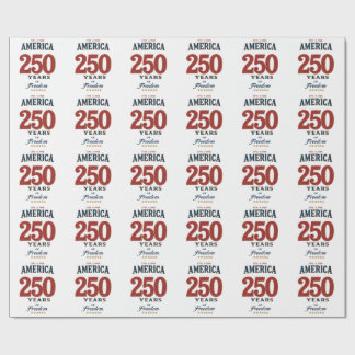 Papel De Regalo 250º Aniversario de la Libertad de América 1776 Ce