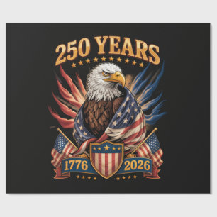 Papel De Regalo 250 años americano 250 aniversario Estados Unidos