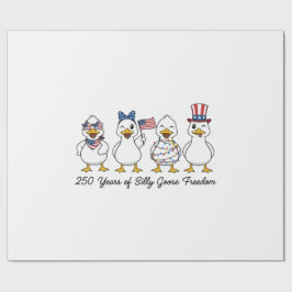 Papel De Regalo 250th Years of Silly Goose Freedom Semiquincentenn