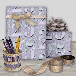 Papel De Regalo 25.ª tipografía floral filigrí