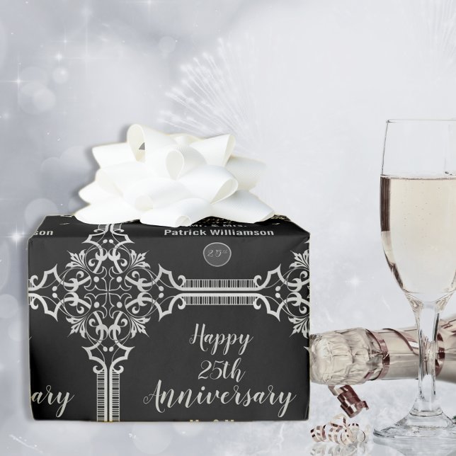 Papel De Regalo 25° aniversario Boda de plata (Subido por el creador)