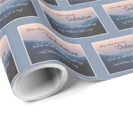 Papel De Regalo 25 Aniversario de Ordenación Felicidades