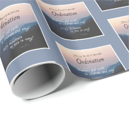 Papel De Regalo 25 Aniversario de Ordenación Felicidades