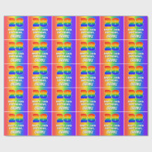 28º cumpleaños: Colorido, divertido patrón arcoiri