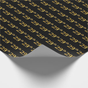 Papel De Regalo 29no (vigésimo noveno) acontecimiento del oro