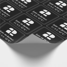 Papel De Regalo 2.º Cumpleaños: Aspecto inspirado en el Art Decó "