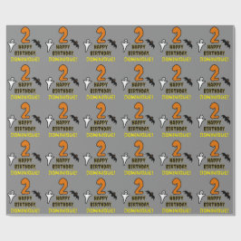 Papel De Regalo 2.º cumpleaños: Temática de Halloween espeluznante