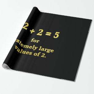 Papel De Regalo 2 + 2 = 5  Chiste matemático divertido