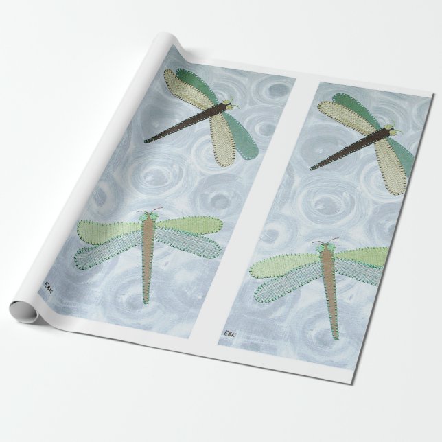 Papel De Regalo 2 Dragonflies #1 (Desenrollado)