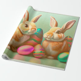 Papel De Regalo 2 Easter Bunny And Eggs Collection