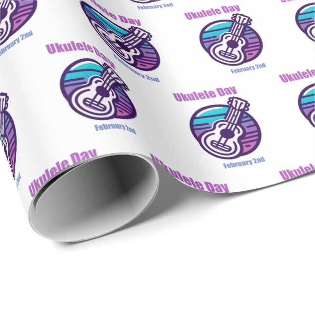 Papel De Regalo 2 feb. - Día de Ukulele (Esquina del rollo)
