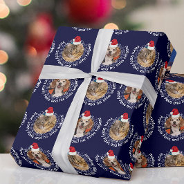 Papel De Regalo 2 Mascotas Foto Santy Paws Pequeños Ayudantes Sant