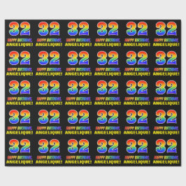 Papel De Regalo 32º cumpleaños: audaz, divertido, simple, arcoiris
