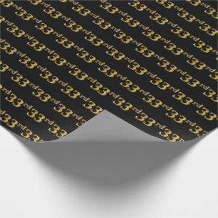 Papel De Regalo 33ro (trigésimo tercer) acontecimiento del oro