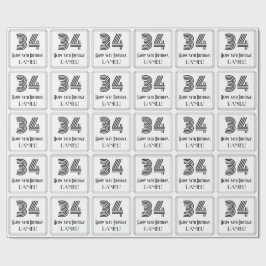 Papel De Regalo 34 Aniversario: Estilo inspirado en el Art Deco "3