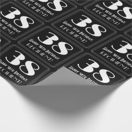 Papel De Regalo 38 Aniversario - Aspecto inspirado en el Art Deco 