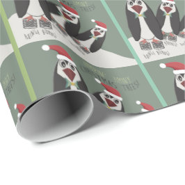 Papel De Regalo 3 divertidos pingüinos de Springy