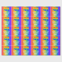 41° cumpleaños: Colorido, divertido patrón arcoiri