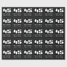 45 Cumpleaños: Look inspirado en Art Deco "45" y n