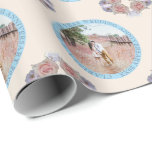 Papel De Regalo 4.º Personalizado del Aniversario del Boda Foto Fl<br><div class="desc">Si buscas rosas y peonías enmarcando tu hermosa foto y atemplar para tu envoltura de 4º aniversario,  entonces has llegado al lugar correcto. Tu foto personal con el tipo de letra de medallón que la rodea y rosas y peonías enmarcando las esquinas. Qué bonita sorpresa encontrarla esperándola.</div>
