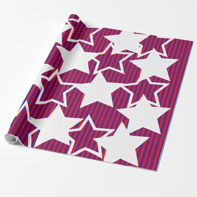 Papel De Regalo 4 de julio (Desenrollado)