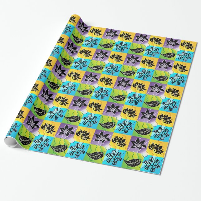 Papel De Regalo 4 estaciones (Desenrollado)