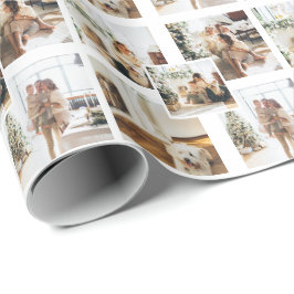 Papel De Regalo 4 Personalizado de Collages de fotos Personalizado
