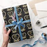 Papel De Regalo 50.º Aniversario del Boda de Oro | Personalizar<br><div class="desc">50º papel de ajuste del Aniversario del Boda Dorado. 📌 Si necesita una mayor personalización, haga clic en el botón "Hacer clic para Personalizar" o "Personalizar o Editar diseño" y utilice nuestra herramienta de diseño para cambiar el tamaño, rotar, cambiar el color del texto, agregar texto y mucho más. ⭐...</div>