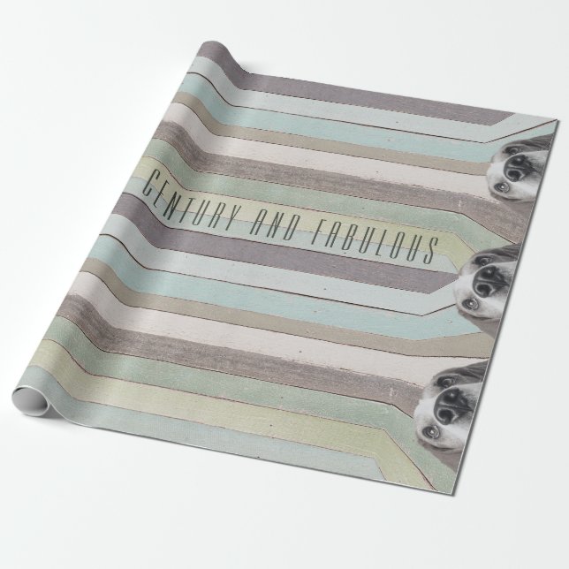 Papel De Regalo 50.º cumpleaños medio siglo y fabuloso (Desenrollado)