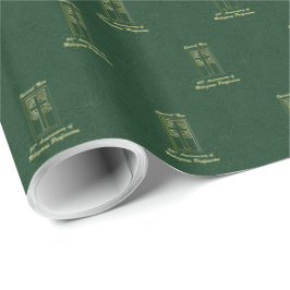 Papel De Regalo 50° Aniversario de la Profesión Religiosa Verde