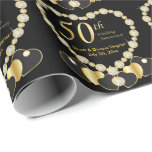 Papel De Regalo *50° Aniversario del Boda de Oro | Nombre y fecha<br><div class="desc">50° Aniversario del Boda de Oro listo para su personalización. ✔ NOTA: ¡SÓLO CAMBIA LAS ÁREAS DE PLANTILLA NECESARIAS! 😀 Si es necesario, puede eliminar el texto y empezar a agregar de nuevo el texto y la fuente que desee. 📌 Si necesita una mayor personalización, haga clic en el botón...</div>