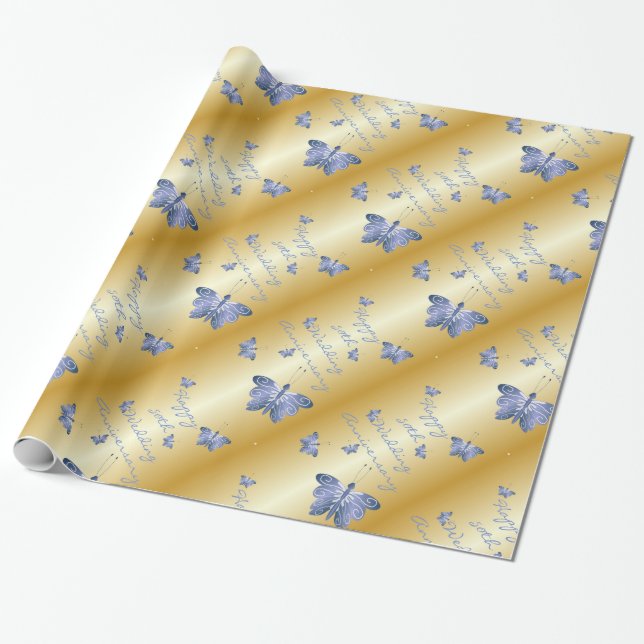 Papel De Regalo 50.o Aniversario de boda (Desenrollado)