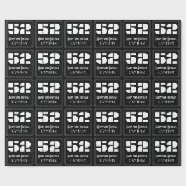 Papel De Regalo 52° cumpleaños: Aspecto inspirado en el Art Deco "