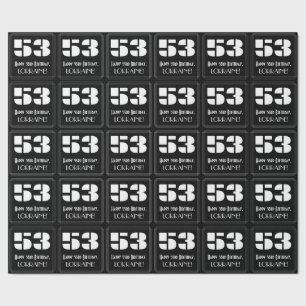 Papel De Regalo 53° cumpleaños: Aspecto inspirado en el Art Deco "