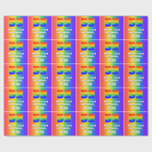 53° cumpleaños: Colorido, divertido patrón arcoiri