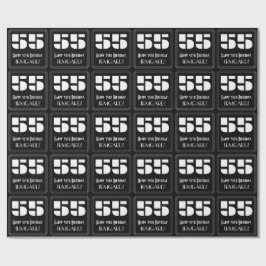 Papel De Regalo 55º cumpleaños: Aspecto inspirado en el Art Deco "