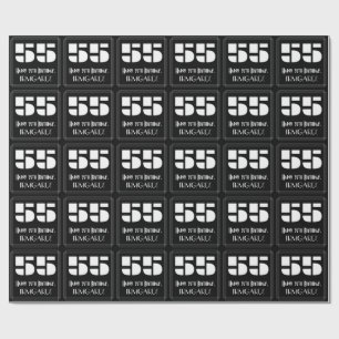 Papel De Regalo 55º cumpleaños: Aspecto inspirado en el Art Deco "