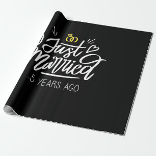 Papel De Regalo 5.º Aniversario Boda