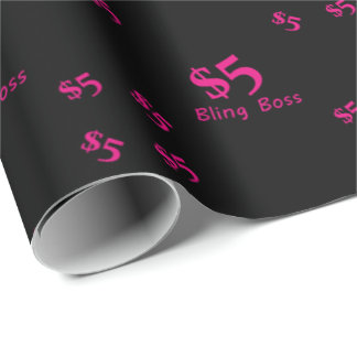 Papel De Regalo $5 Bling Boss