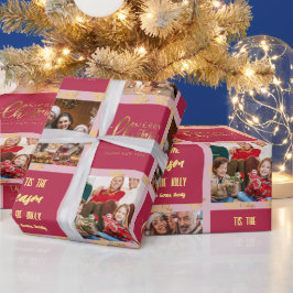 Papel De Regalo 5 su foto Feliz Navidad.