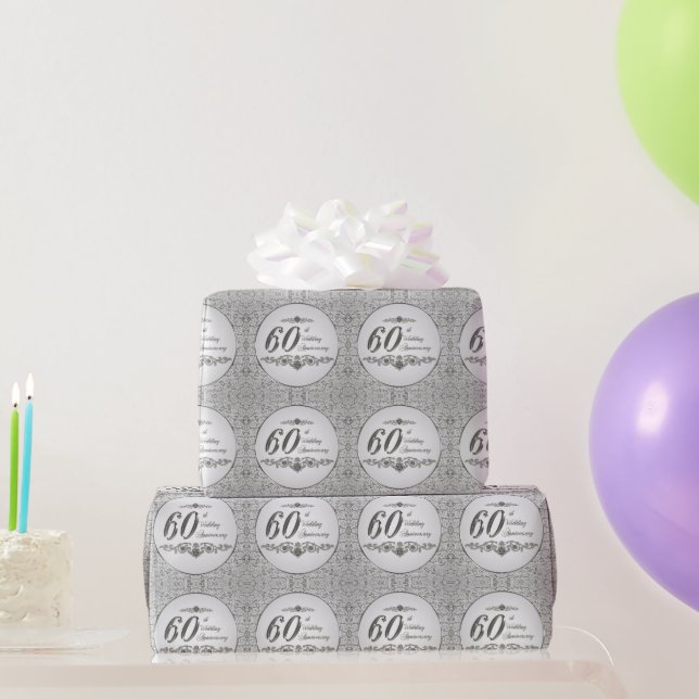 Papel De Regalo 60.º Aniversario Boda (Regalos de fiesta)