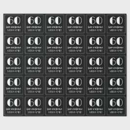 Papel De Regalo 60 Aniversario - Aspecto inspirado en el Art Deco 